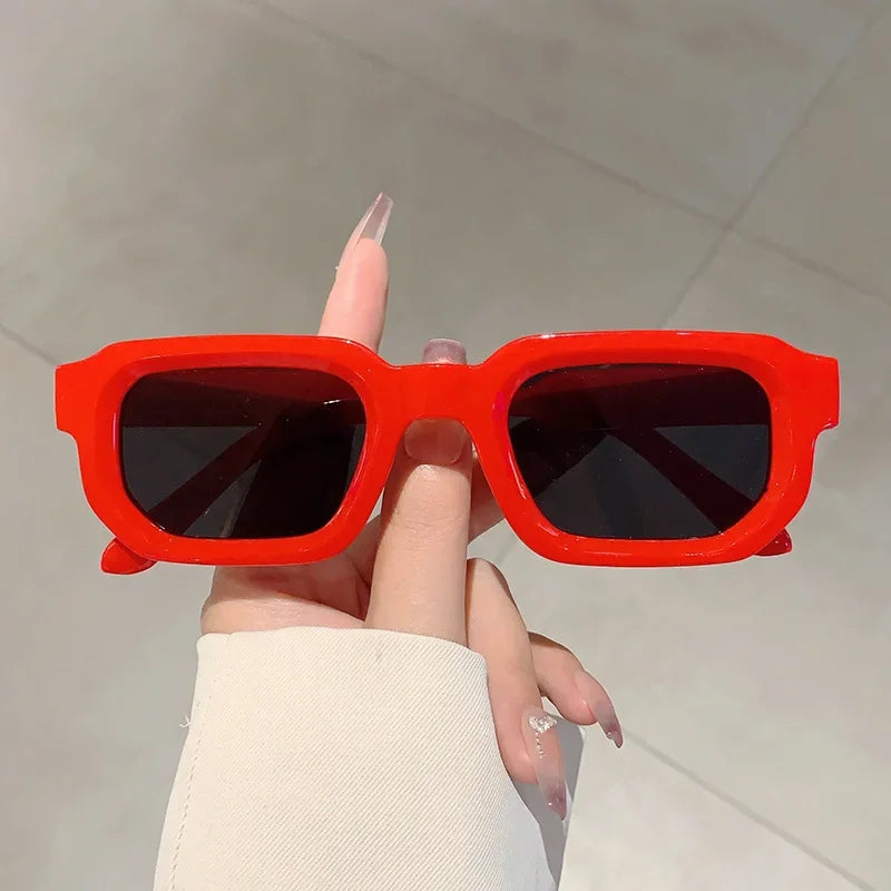 Vintage Rectangle Frame Sunglasses