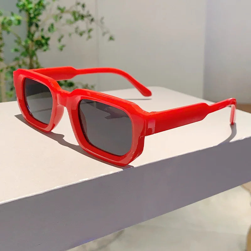 Vintage Rectangle Frame Sunglasses