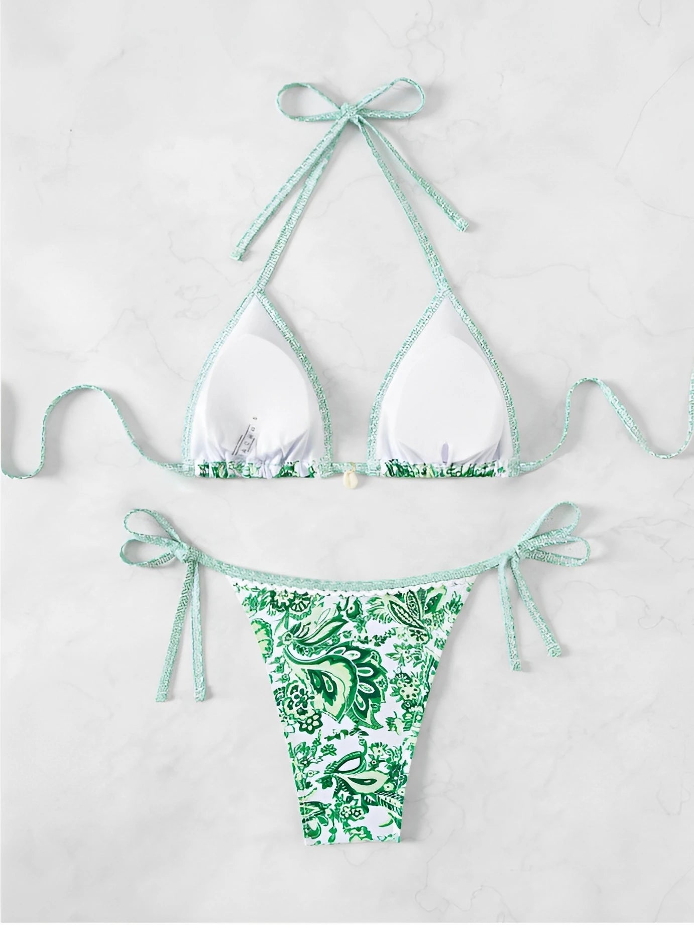 2025 Halter String Triangle Two Piece Bikini Women Swimwear