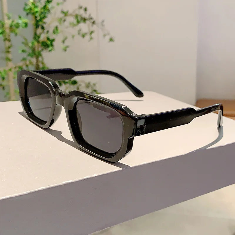 Vintage Rectangle Frame Sunglasses