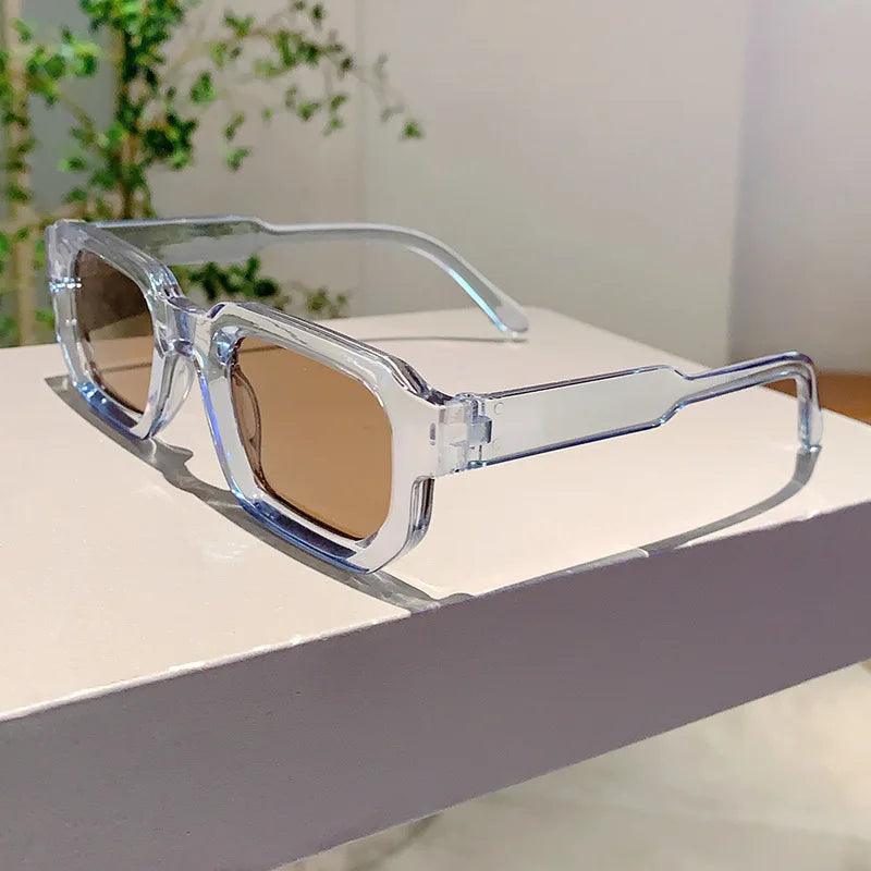 Vintage Rectangle Frame Sunglasses
