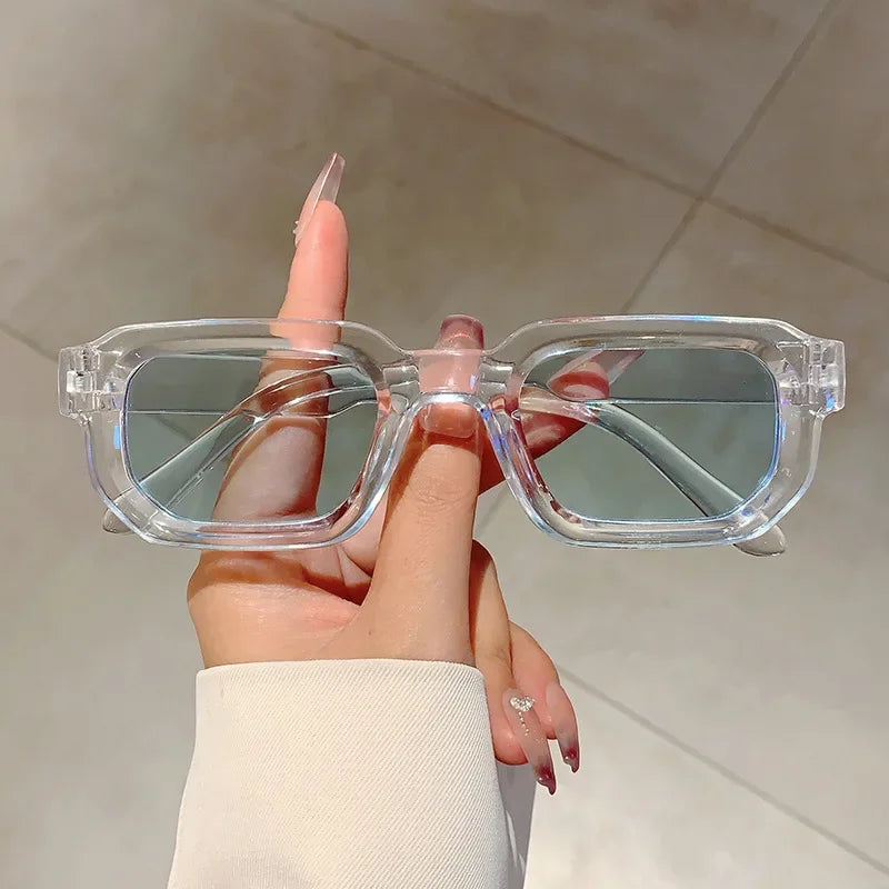 Vintage Rectangle Frame Sunglasses