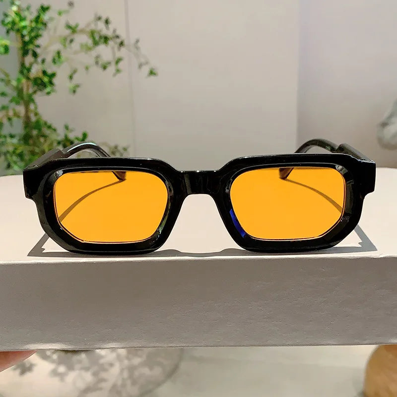 Vintage Rectangle Frame Sunglasses