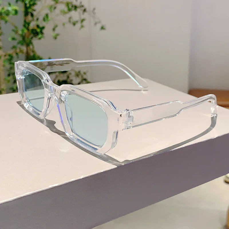 Vintage Rectangle Frame Sunglasses