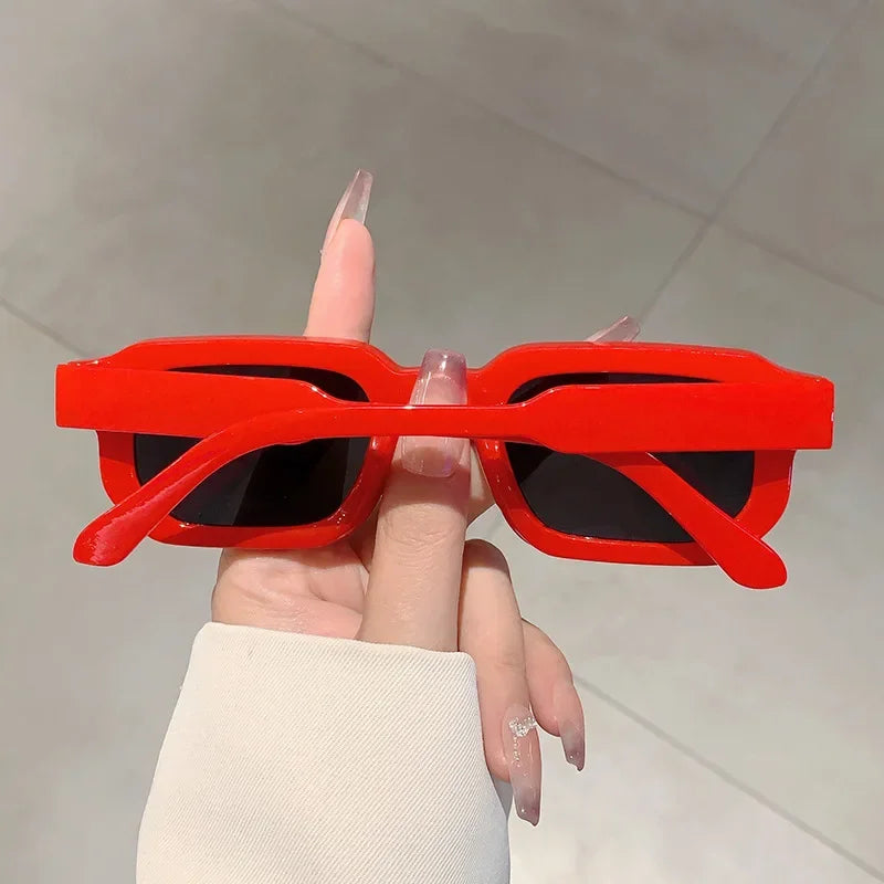 Vintage Rectangle Frame Sunglasses