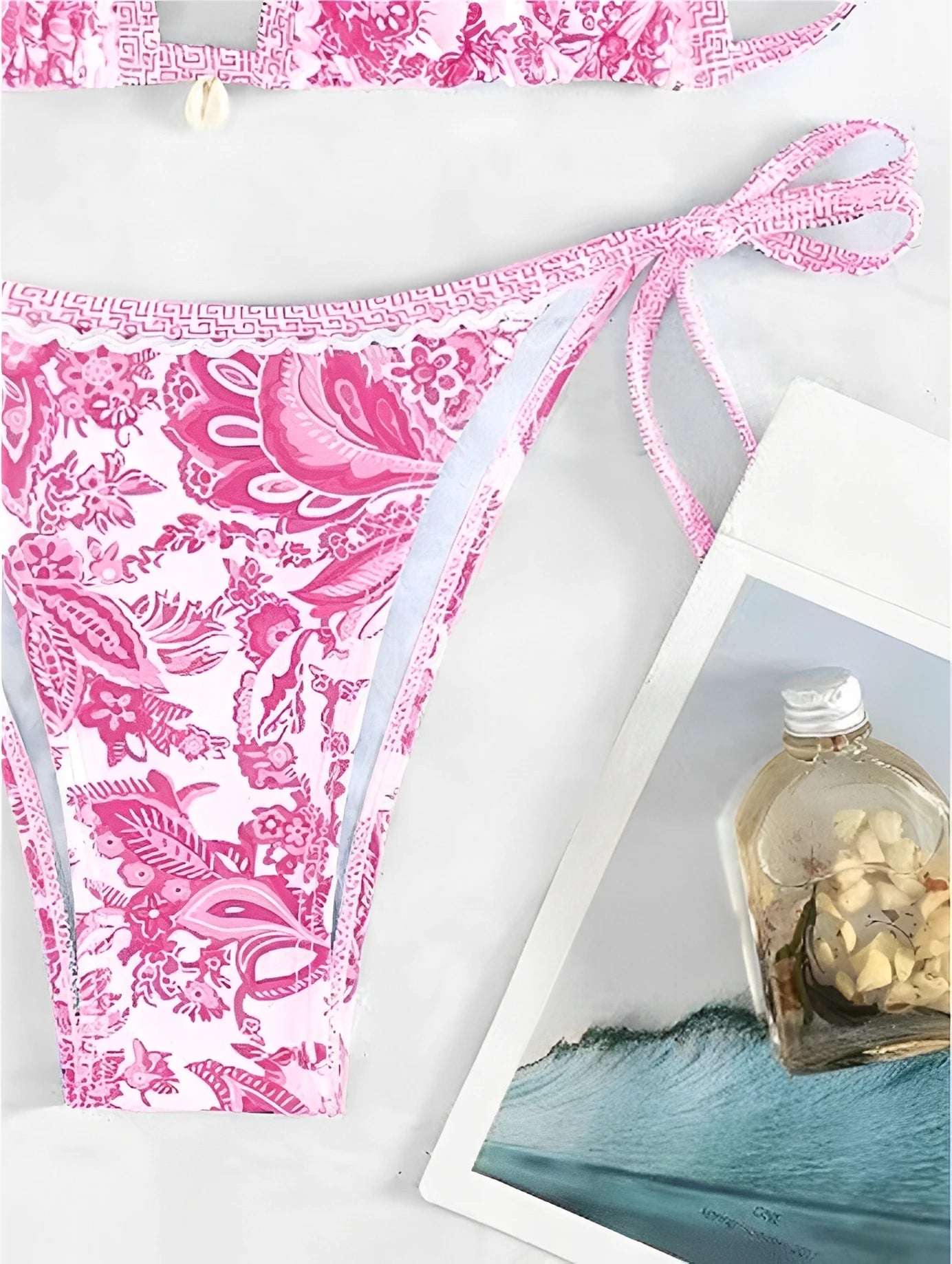 2025 Halter String Triangle Two Piece Bikini Women Swimwear