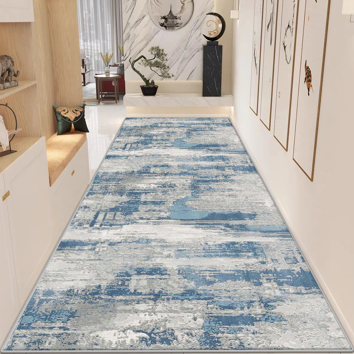 Modern Abstract Home Doorway Corridor Rugs