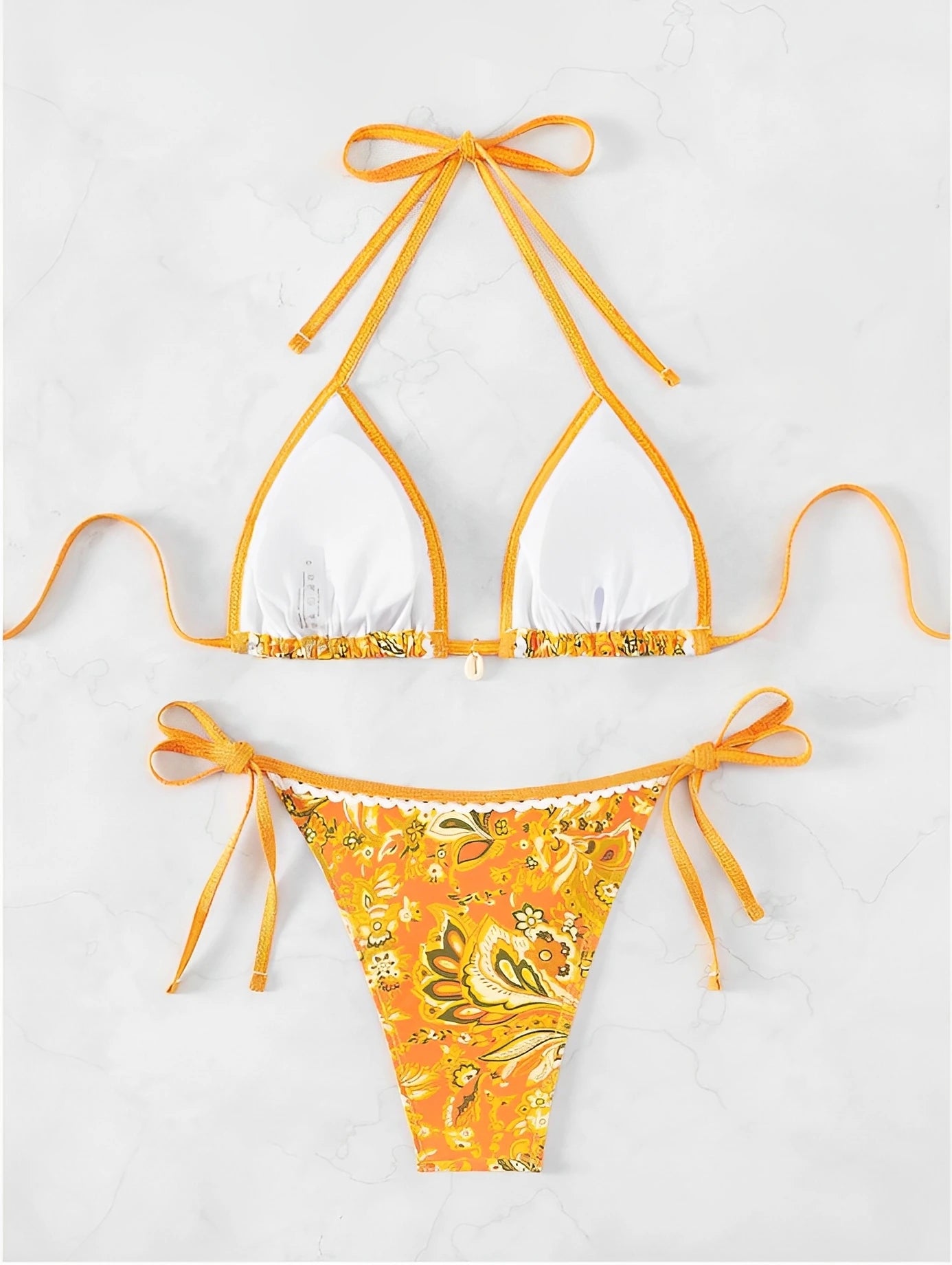 2025 Halter String Triangle Two Piece Bikini Women Swimwear