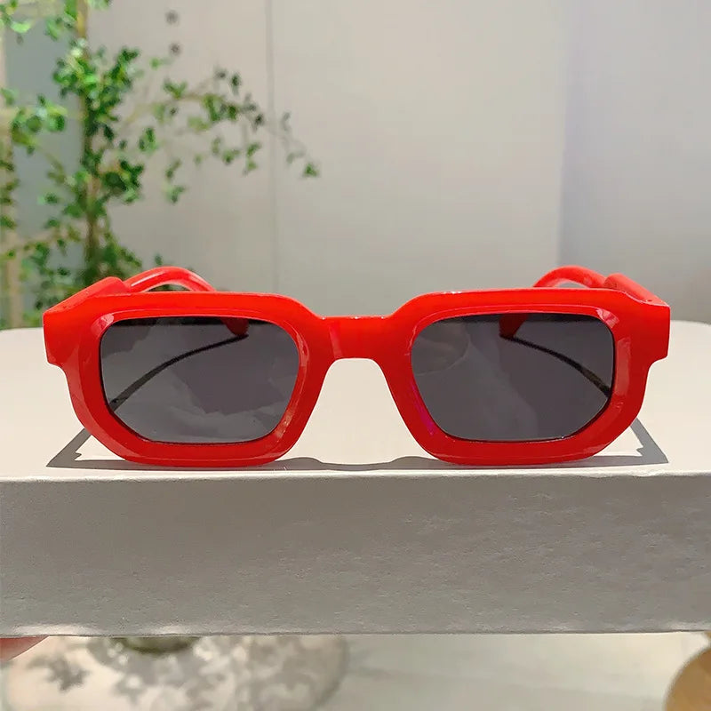 Vintage Rectangle Frame Sunglasses