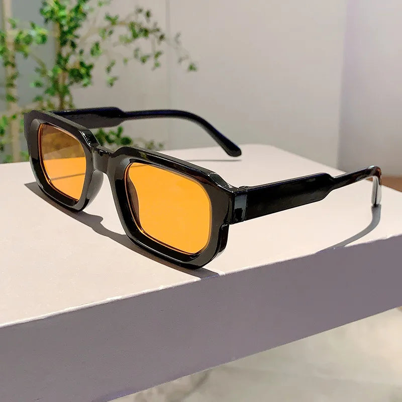 Vintage Rectangle Frame Sunglasses
