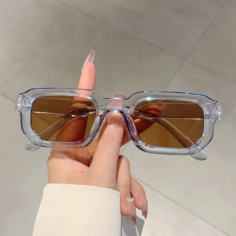 Vintage Rectangle Frame Sunglasses