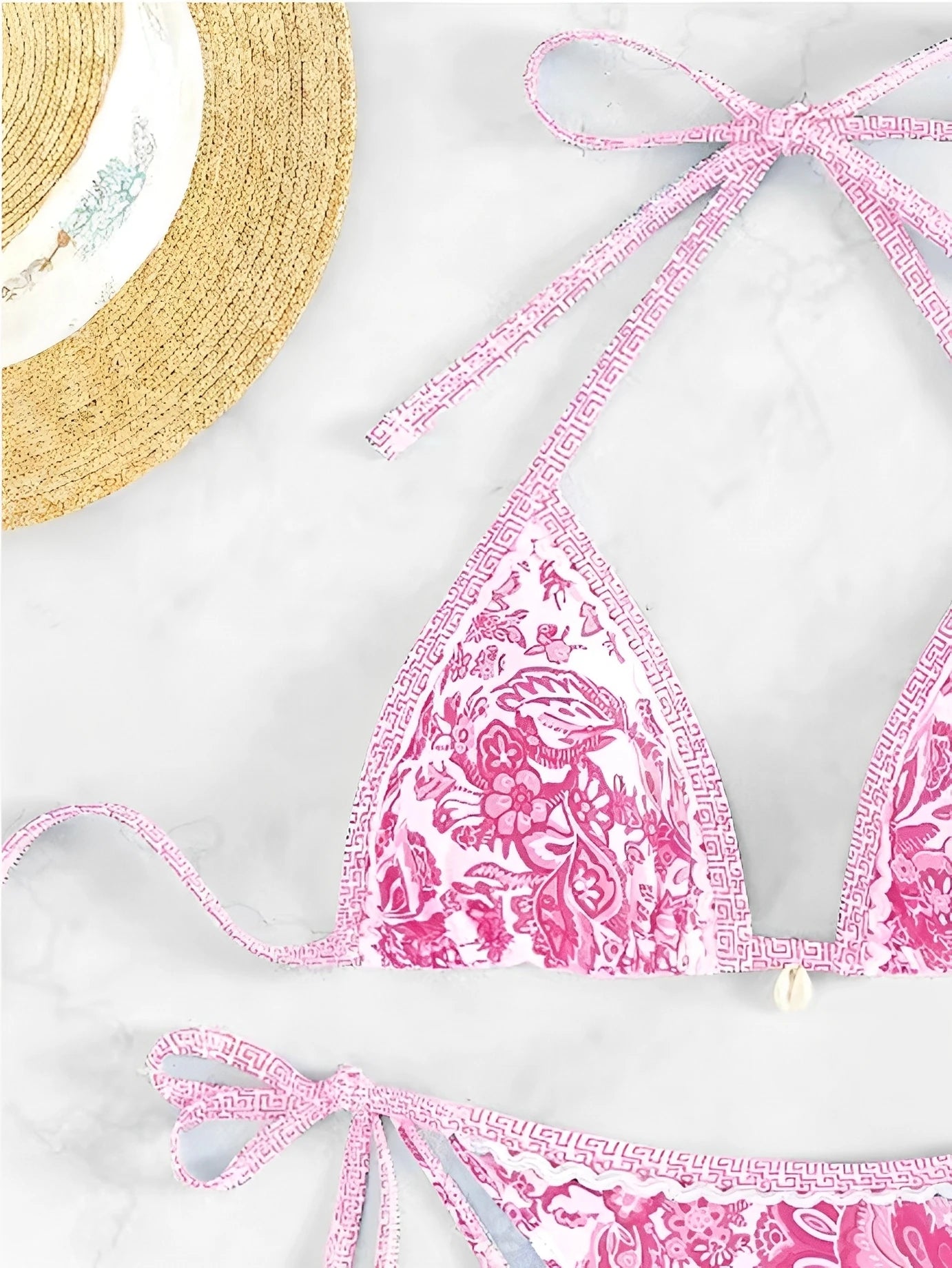 2025 Halter String Triangle Two Piece Bikini Women Swimwear