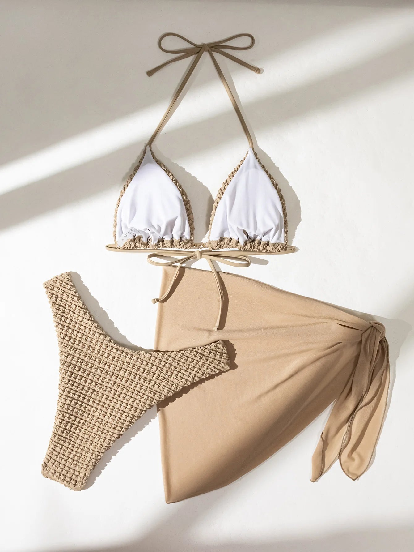 Bikini Set Push Up Bra Skirt 3 Piece Swimsuit Summer Bathing Suit
