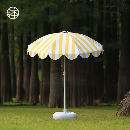 Sunscreen Patio Umbrella Strip Style/ Large Beach Umbrella
