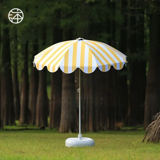 Sunscreen Patio Umbrella Strip Style/ Large Beach Umbrella