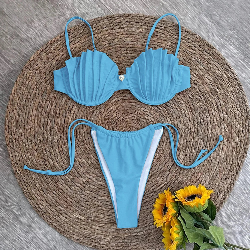 Shell Micro Bikini Swimsuit Female