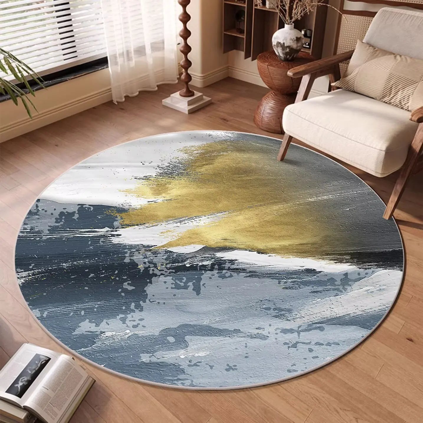 Modern Abstract Round Carpet
