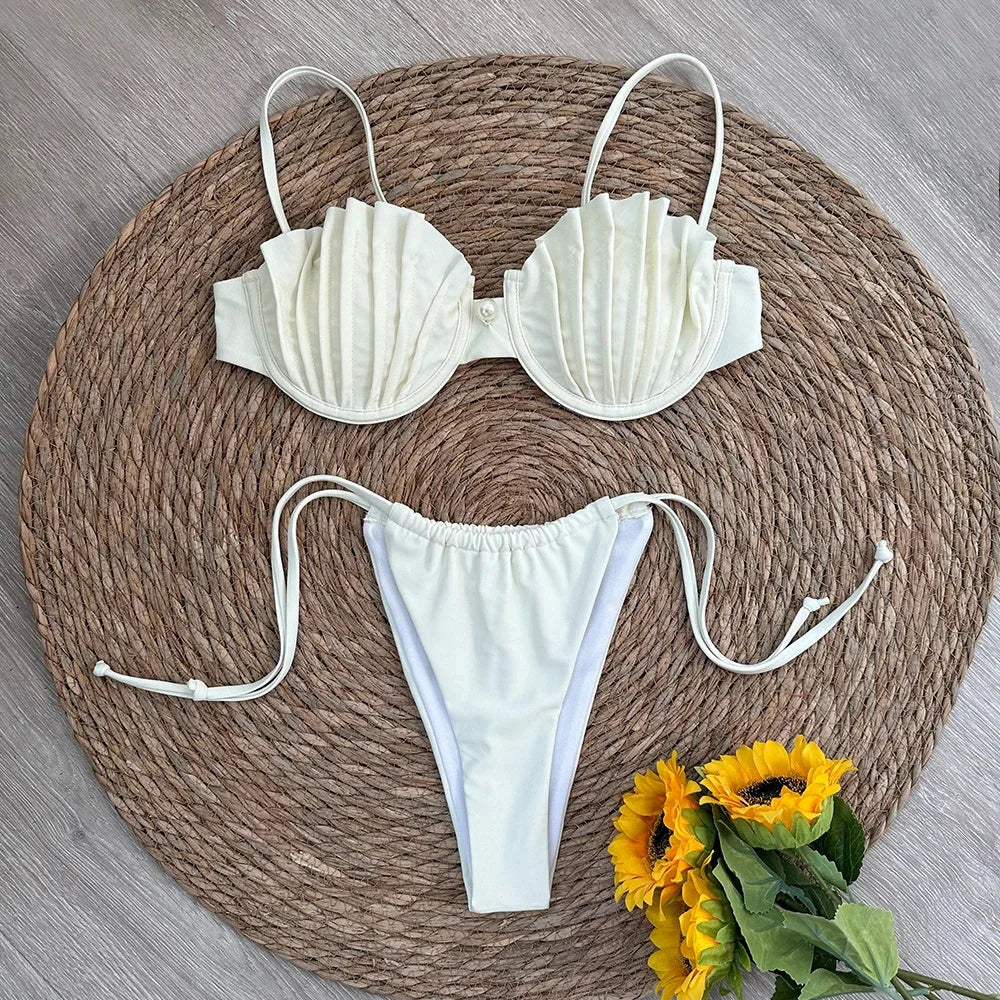 Shell Micro Bikini Swimsuit Female