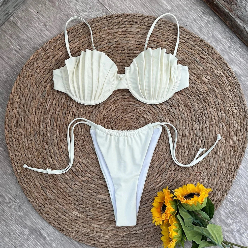 Shell Micro Bikini Swimsuit Female