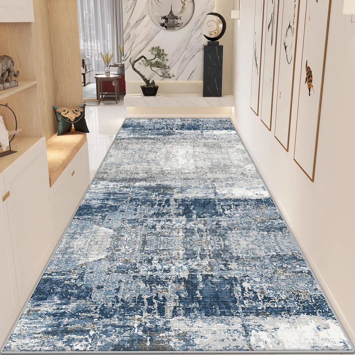 Modern Abstract Home Doorway Corridor Rugs