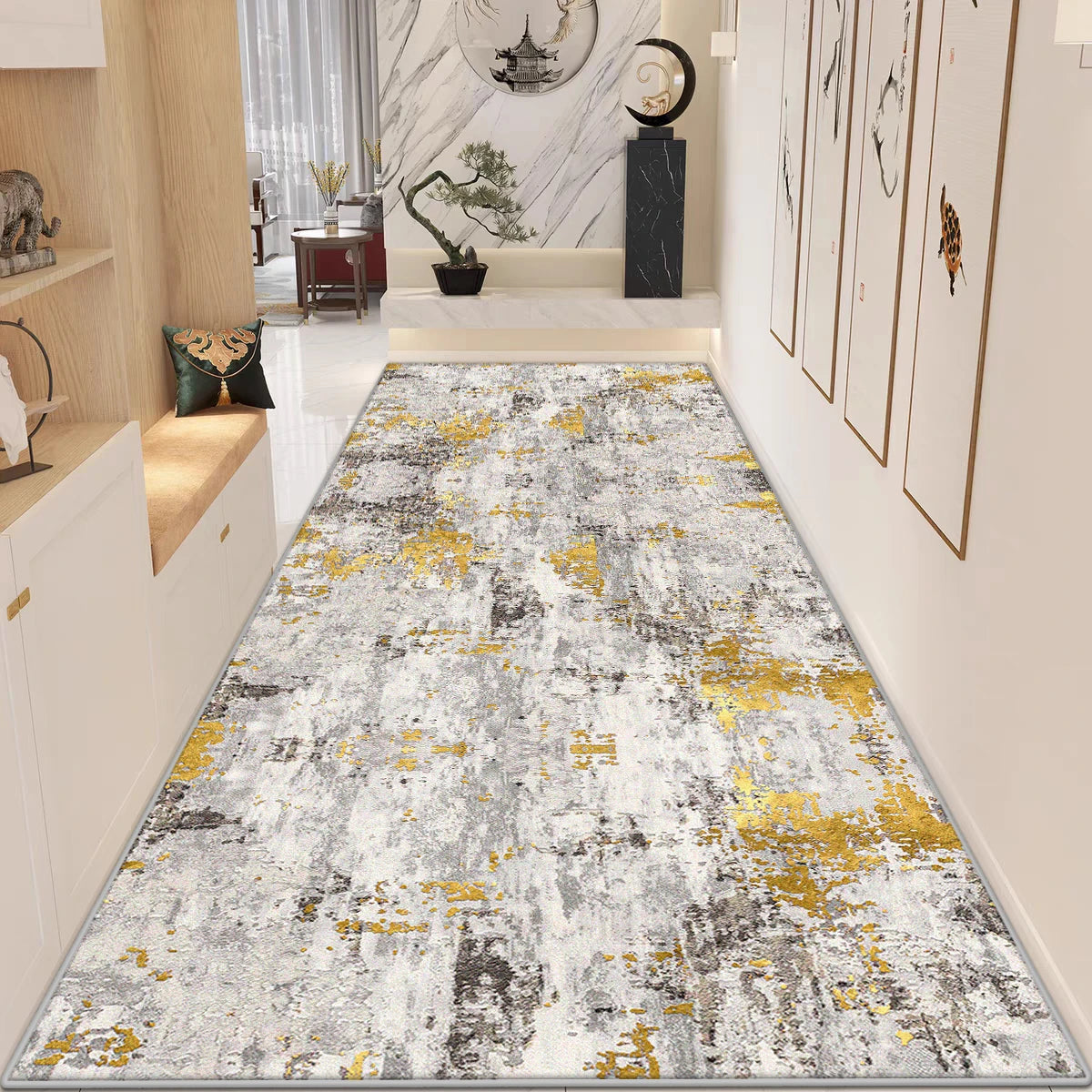 Modern Abstract Home Doorway Corridor Rugs