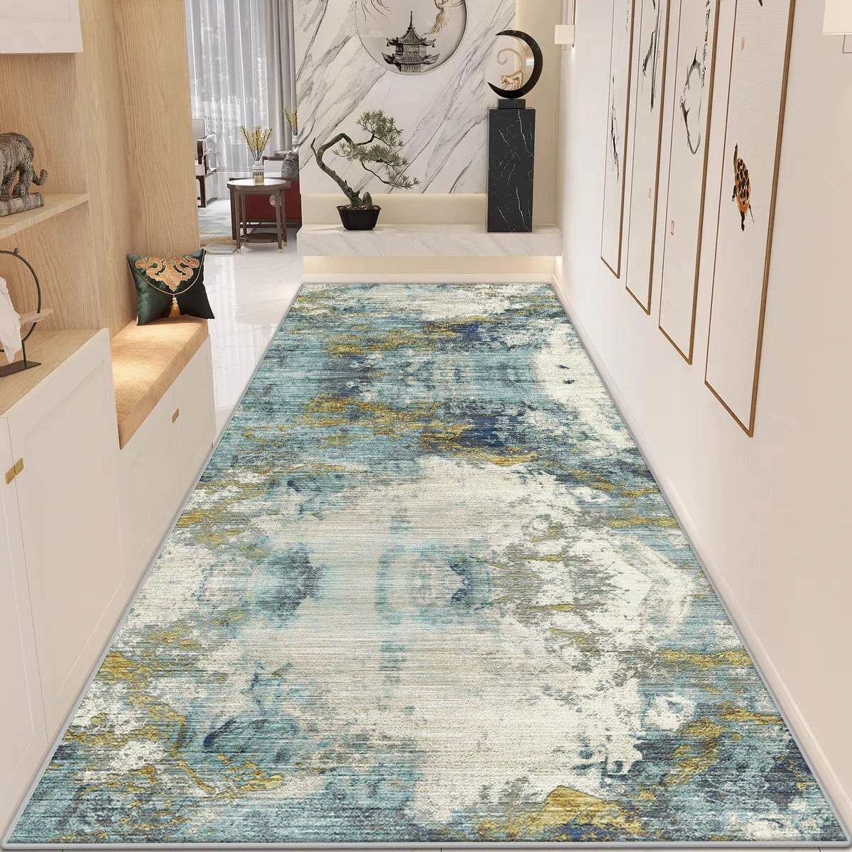 Modern Abstract Home Doorway Corridor Rugs