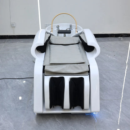 Hair Salon Shop Automatic Massage Shampoo Bed Hair Wash Beds Massage Table High End Salon Service Commercial Furniture