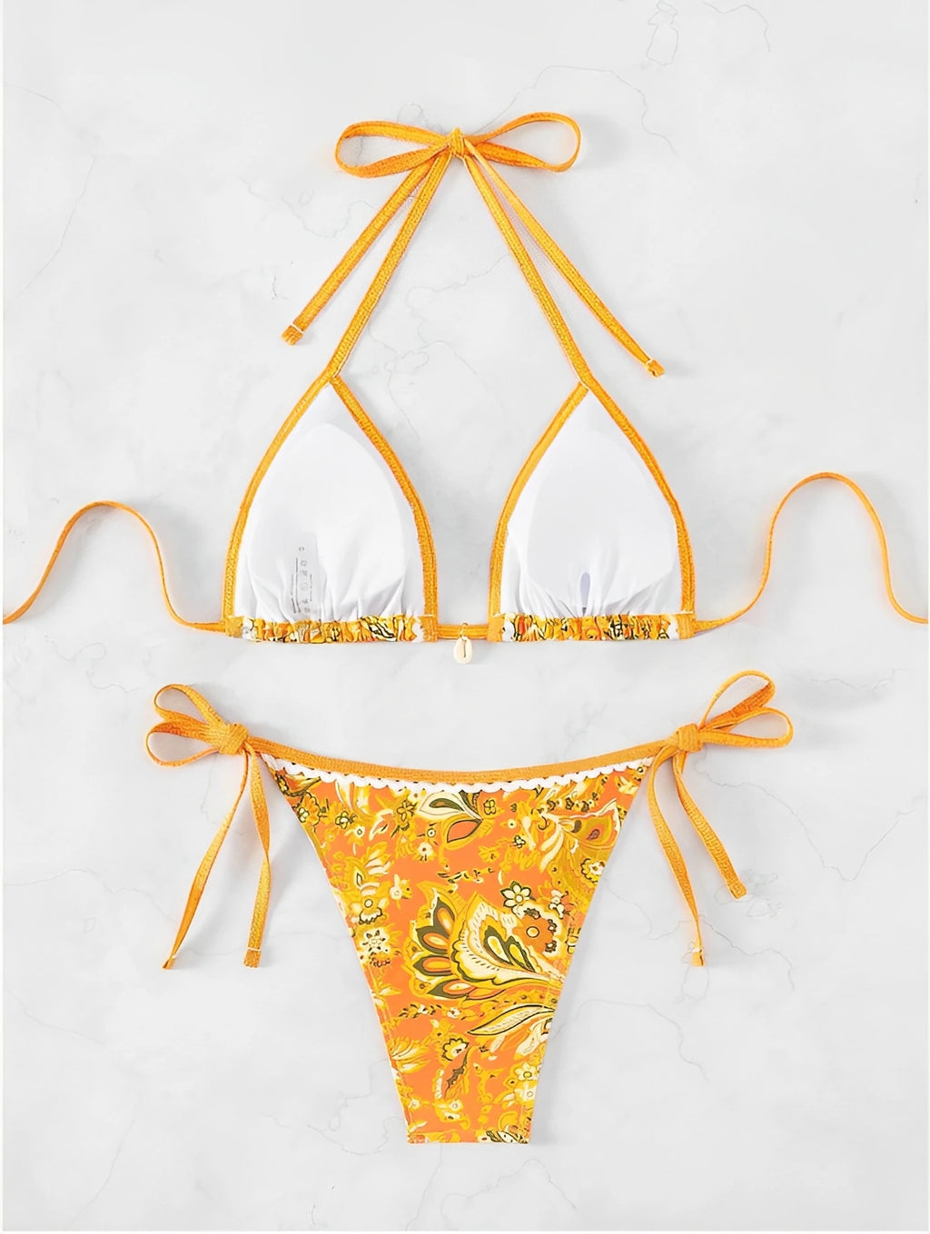 2025 Halter String Triangle Two Piece Bikini Women Swimwear