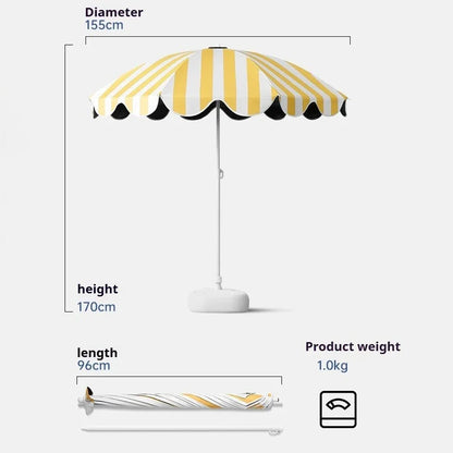 Sunscreen Patio Umbrella Strip Style/ Large Beach Umbrella