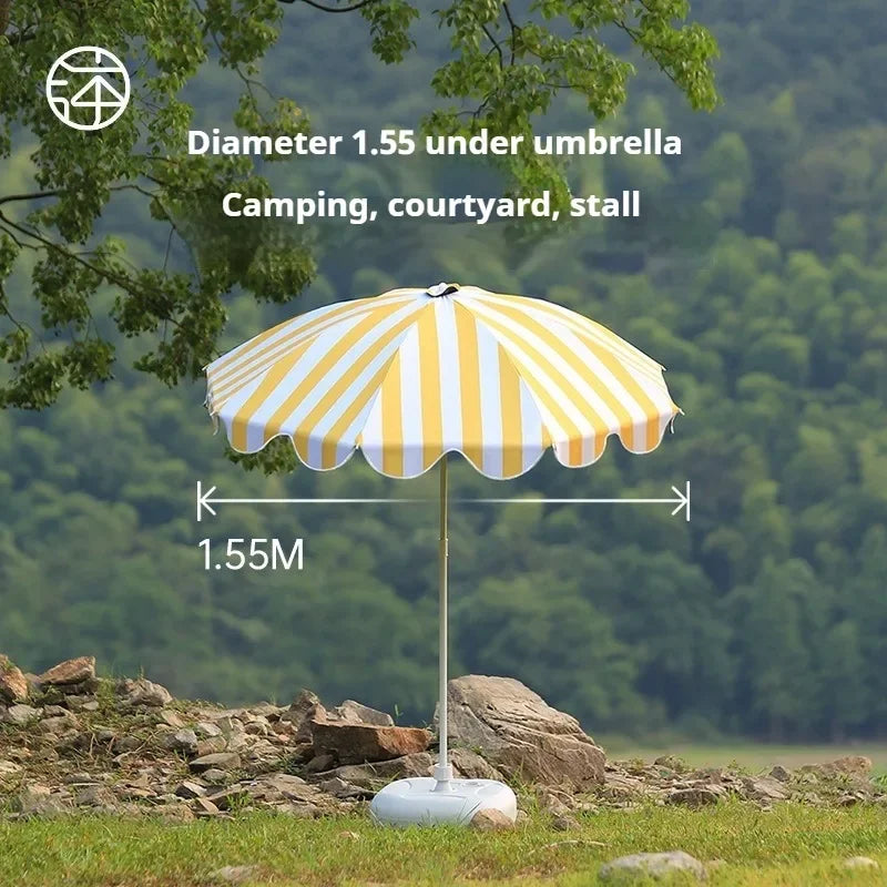 Sunscreen Patio Umbrella Strip Style/ Large Beach Umbrella
