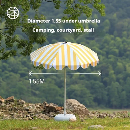 Sunscreen Patio Umbrella Strip Style/ Large Beach Umbrella