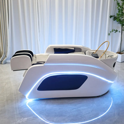 Hair Salon Shop Automatic Massage Shampoo Bed Hair Wash Beds Massage Table High End Salon Service Commercial Furniture