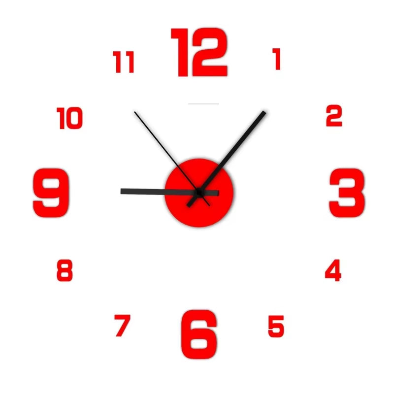 Modern Home Creative Frameless DIY Wall Decoration Wall Decoration Silent Clock Living Room Office Bedroom Wall Decoration Art